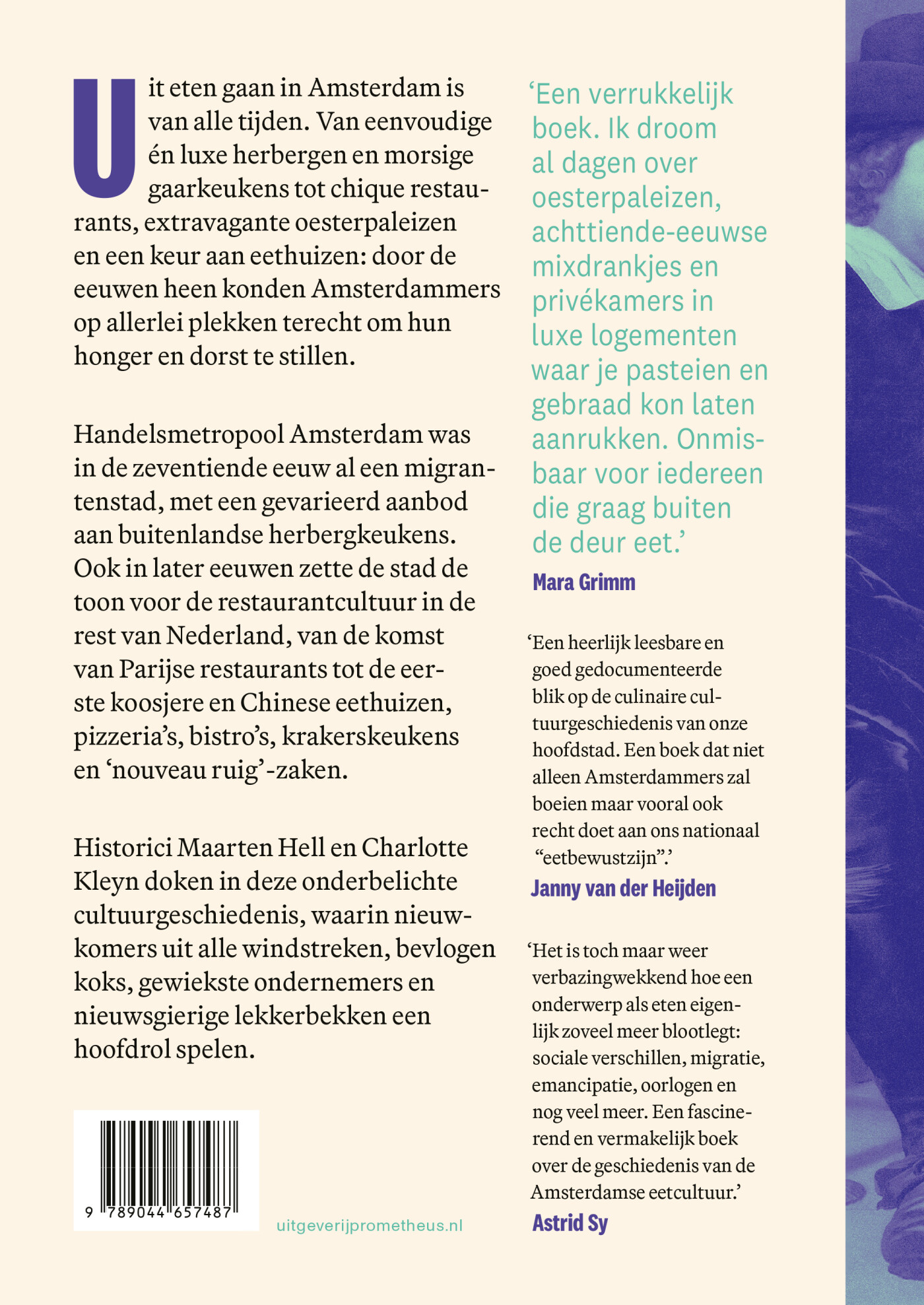 Uit eten in Amsterdam achterkant