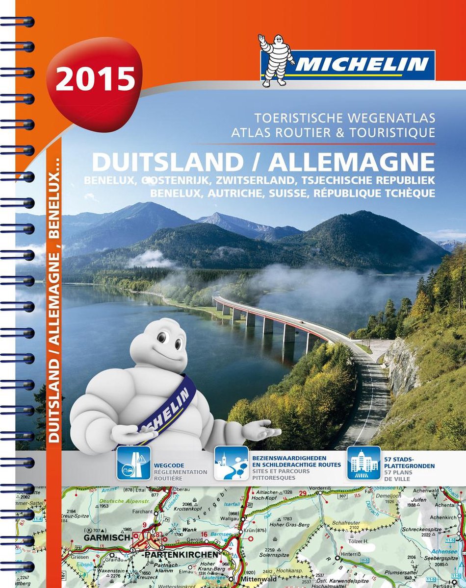 ALLEMAGNE / AUTRICHE / BENELUX / DUITSLAND / OOSTENRIJK 22462 ATLAS MICHELIN 2015