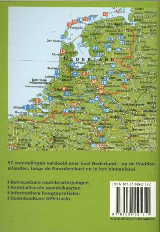Rother Wandelgidsen  -   Nederland achterkant