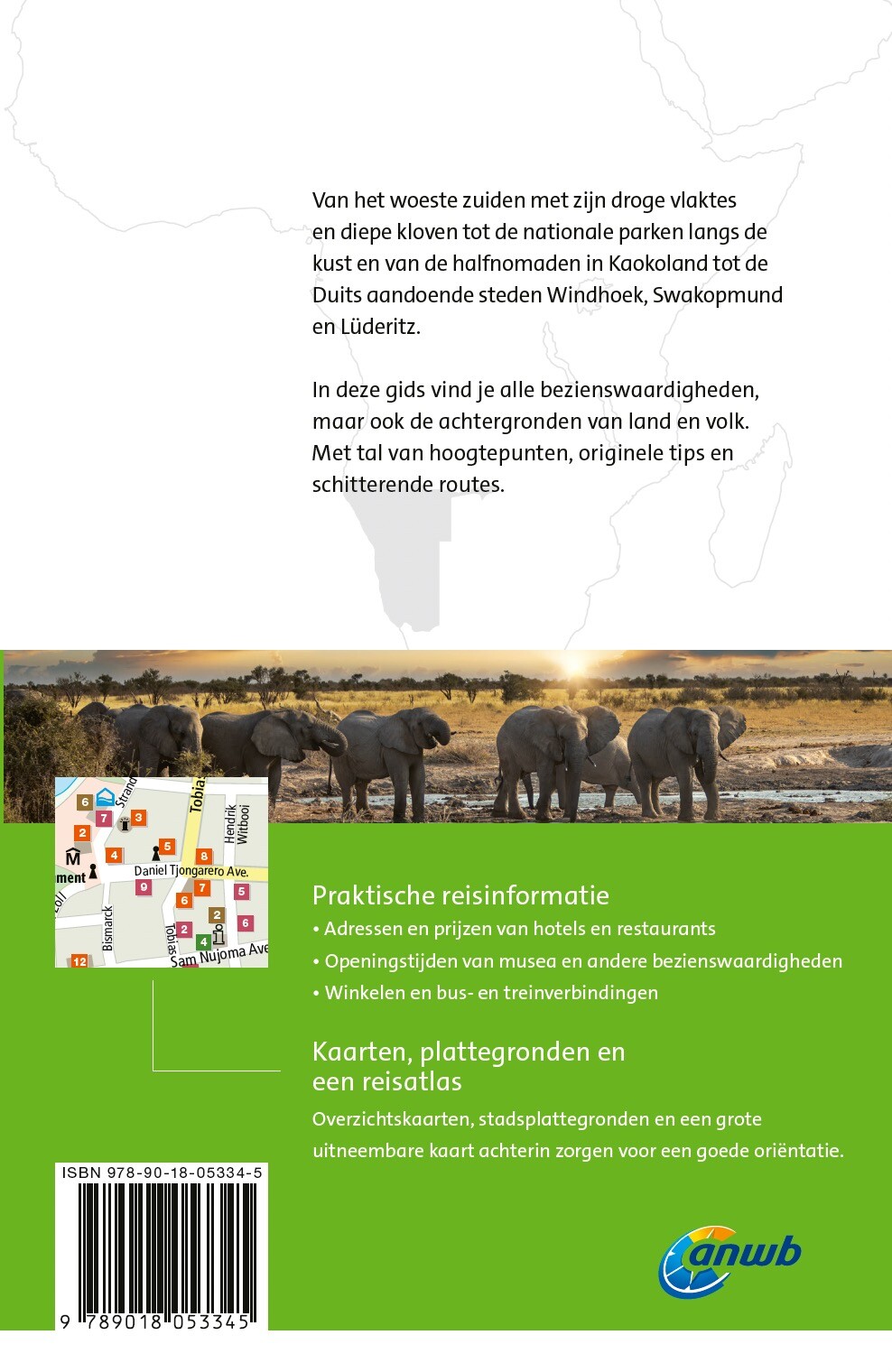 Namibië / ANWB Wereldreisgids achterkant