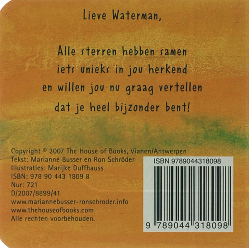 WATERMAN STERRENKINDJES achterkant