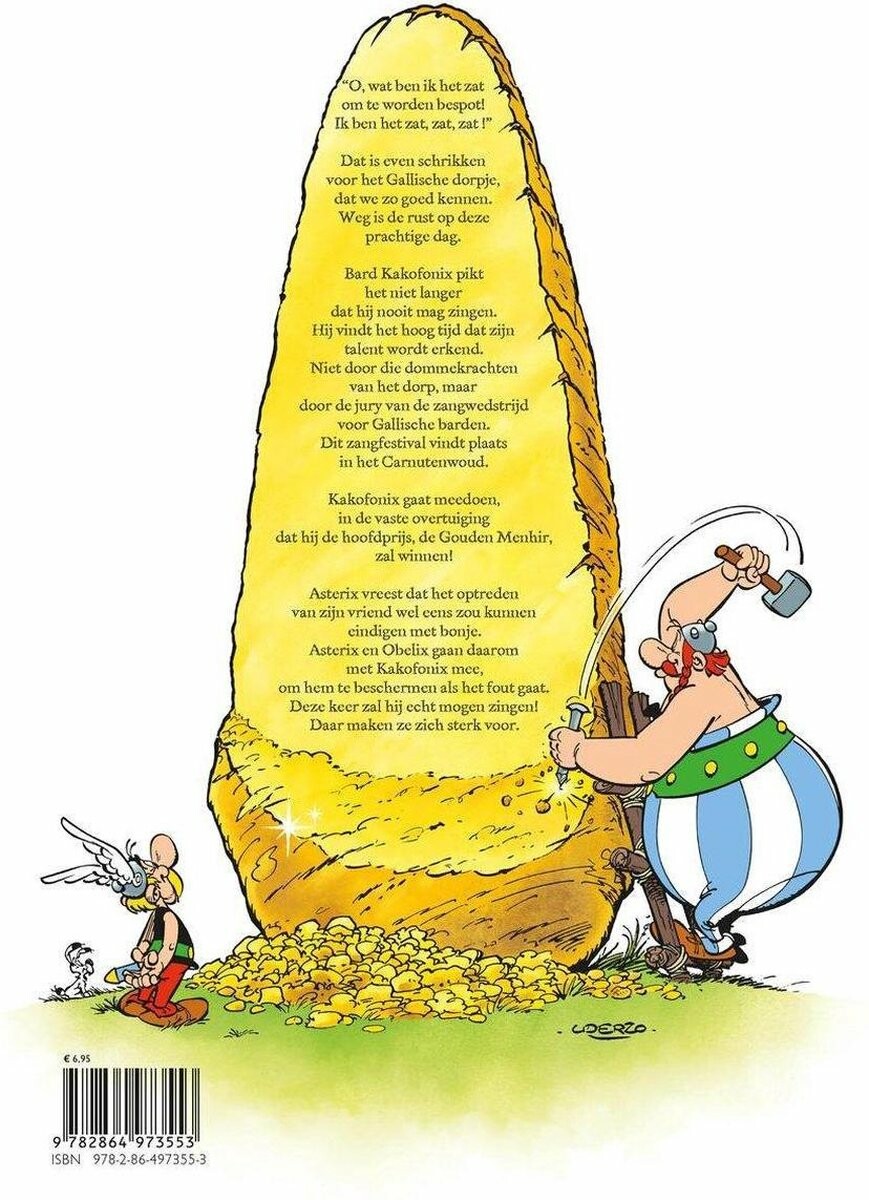 De gouden menhir / Asterix / 4 achterkant