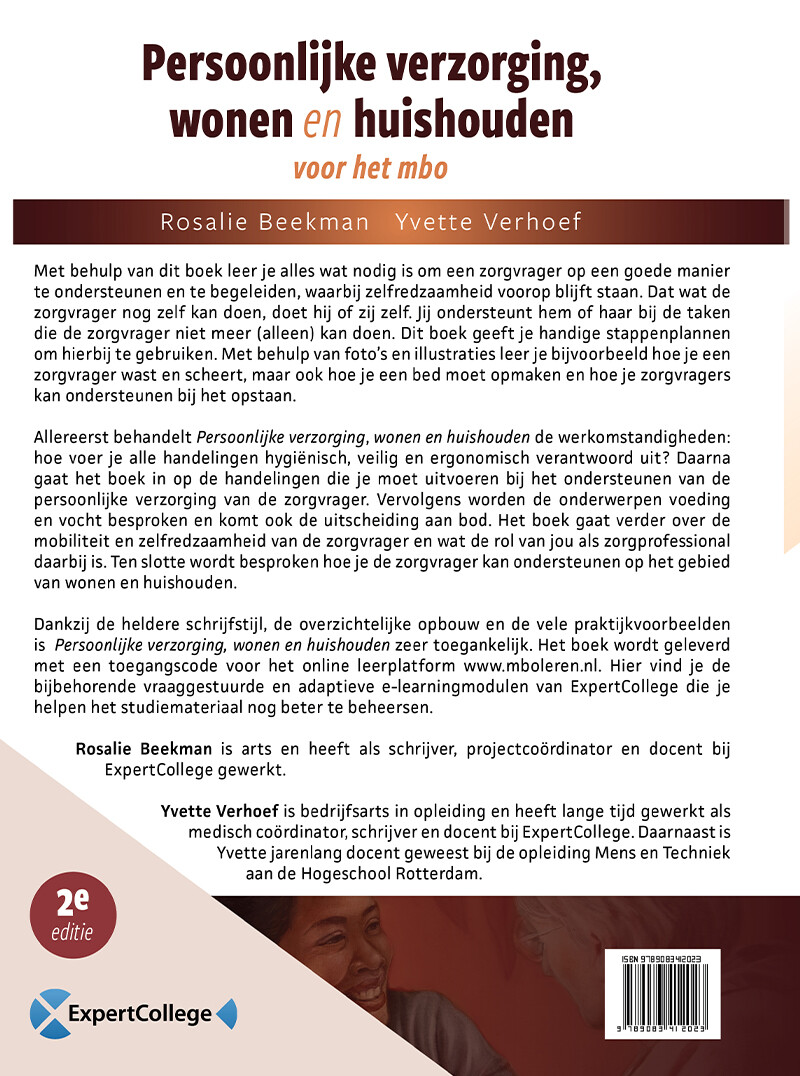 Persoonlijke verzorging, wonen en huishouden achterkant