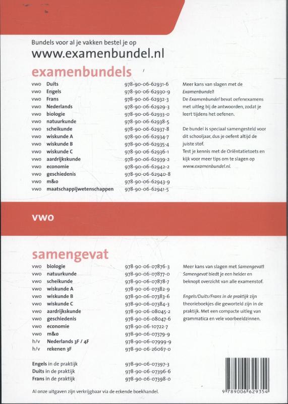 Examenbundel vwo Wiskunde B 2016/2017 achterkant