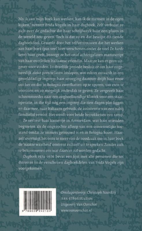 Dagboek 1974-1976 achterkant