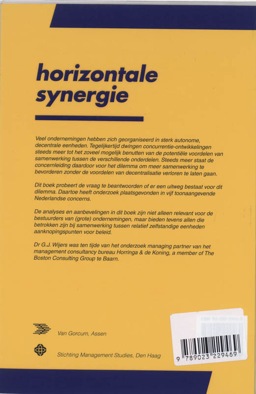 Horizontale synergie achterkant
