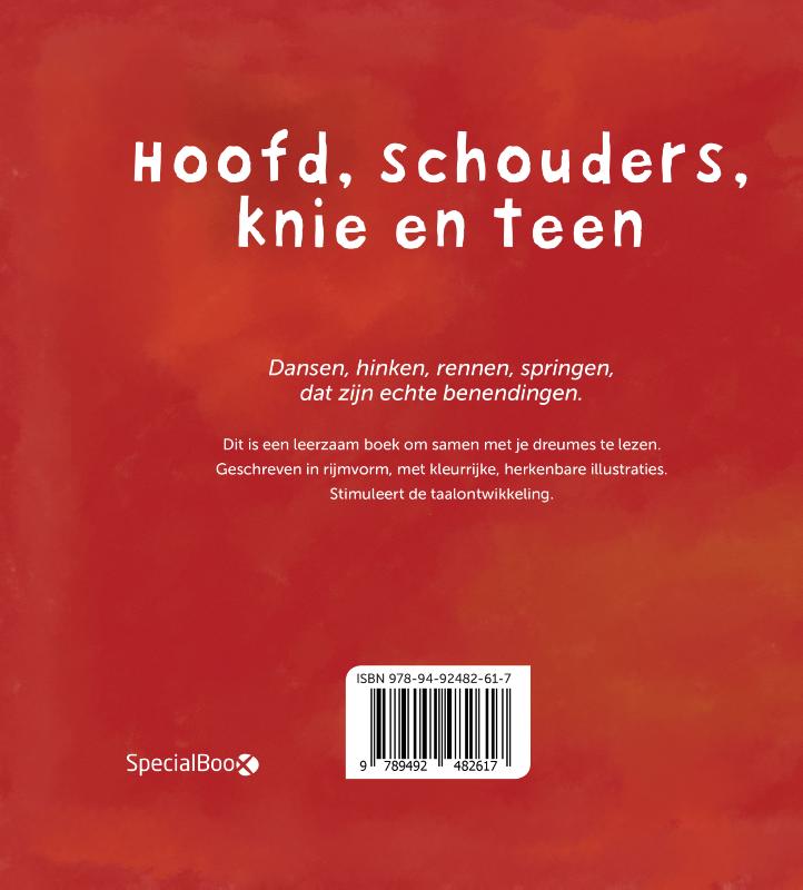 Hoofd, schouders, knie en teen achterkant