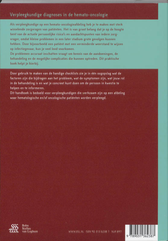 Verpleegkundige diagnoses in hemato-oncologie Verpleegkundige diagnoses in hemato-oncologie achterkant