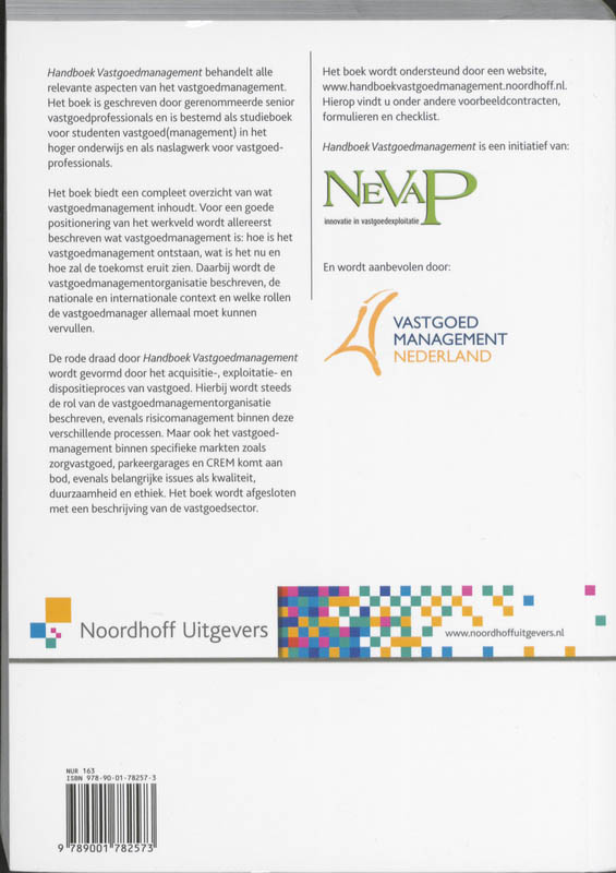 Handboek vastgoedmanagement Handboek vastgoedmanagement achterkant
