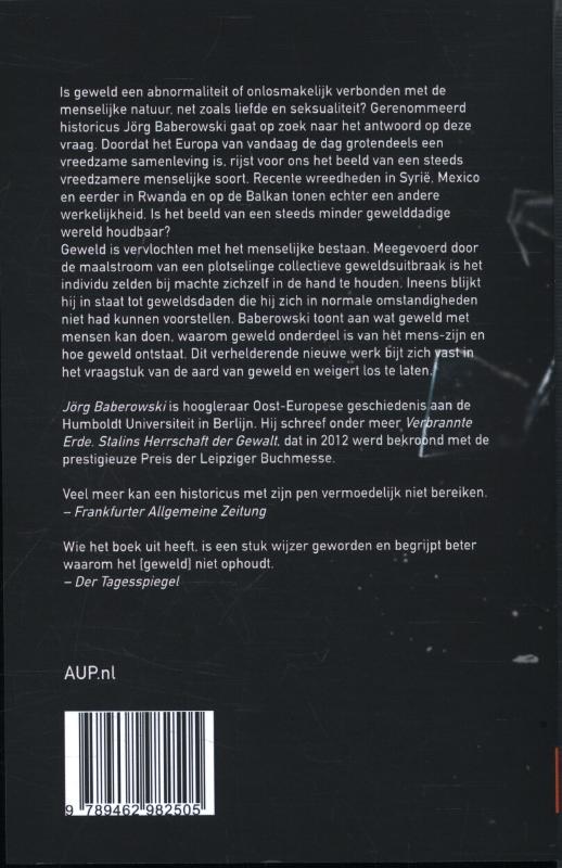 Hoe geweld gewoon wordt achterkant
