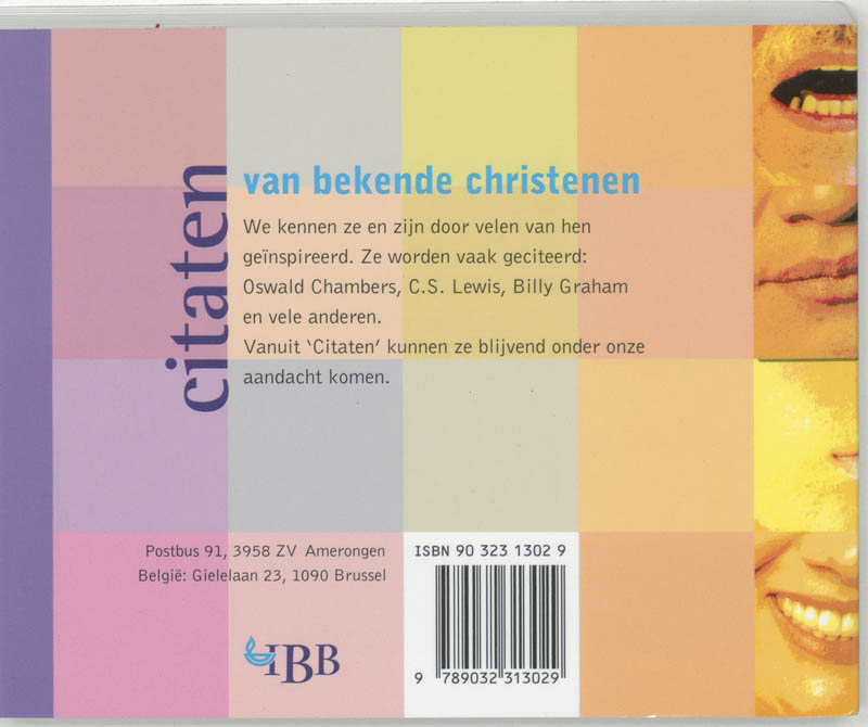 Citaten Van Bekende Christenen achterkant