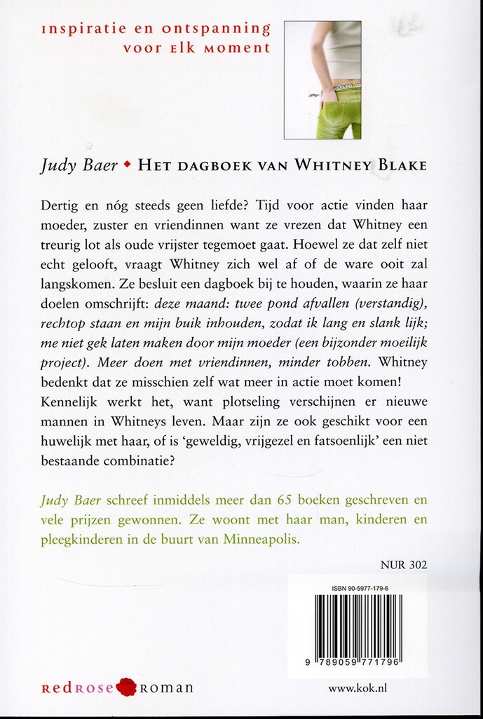 Het dagboek van Whitney Blake achterkant