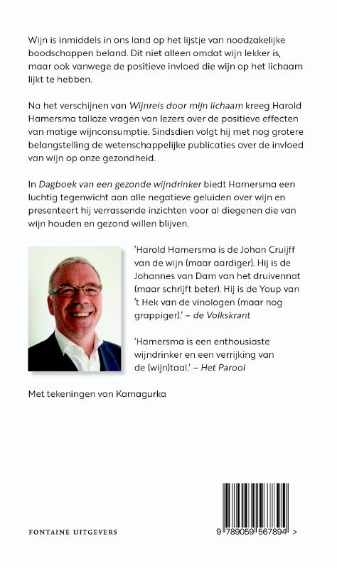 Dagboek van een gezonde wijndrinker achterkant