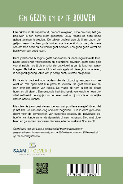 Een gezin om op te bouwen achterkant