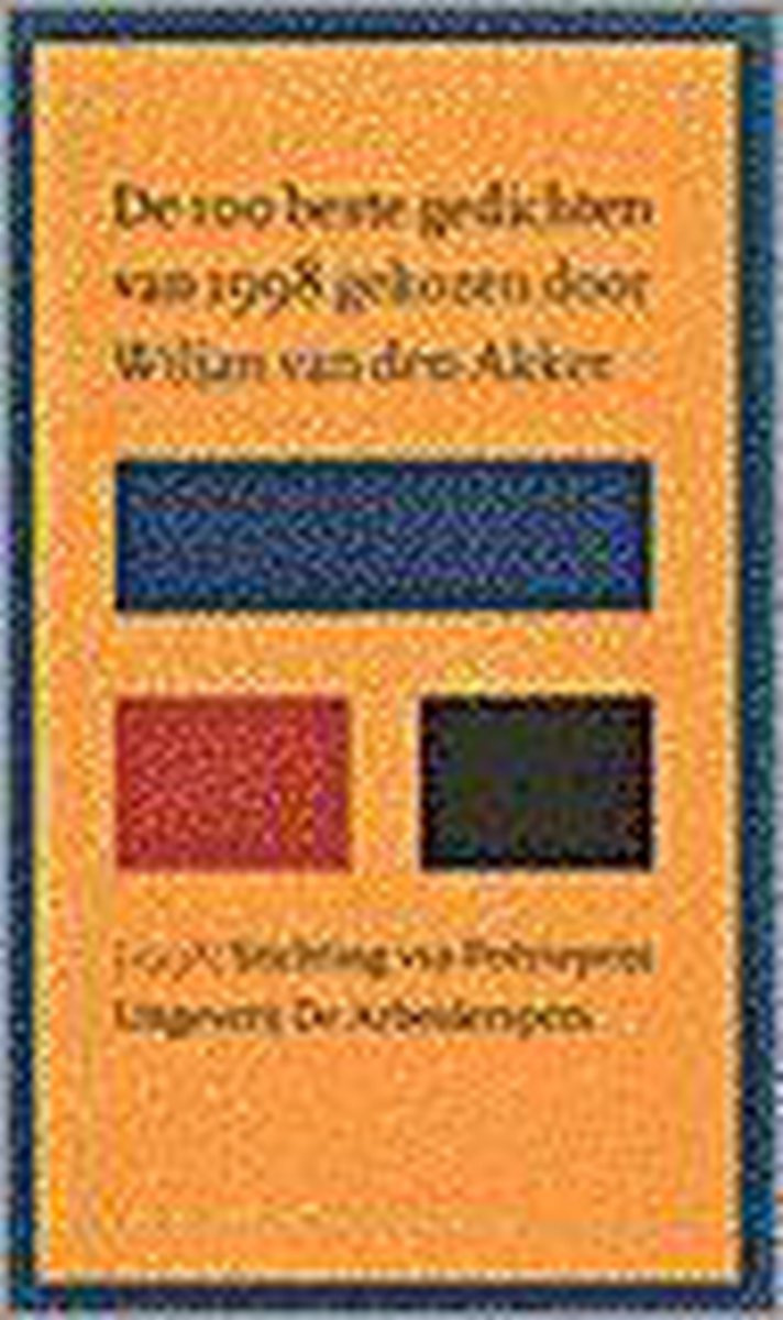 boekenbalie_9789029500104_cover 100 BESTE GEDICHTEN VAN 1998