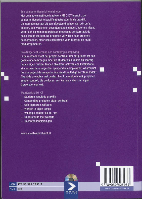 Communicatie voor ICT Engels / niveau 3/4 / MBO-ICT reeks achterkant
