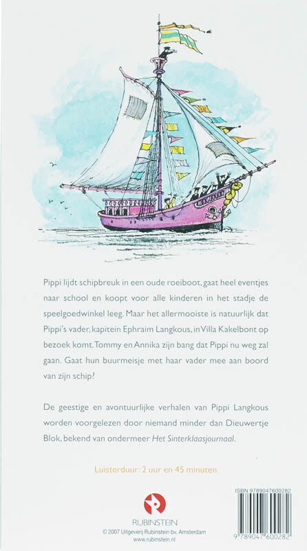 Pippi gaat aan boord achterkant