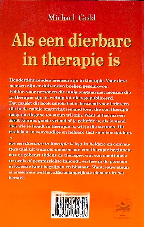 ALS EEN DIERBARE IN THERAPIE IS achterkant