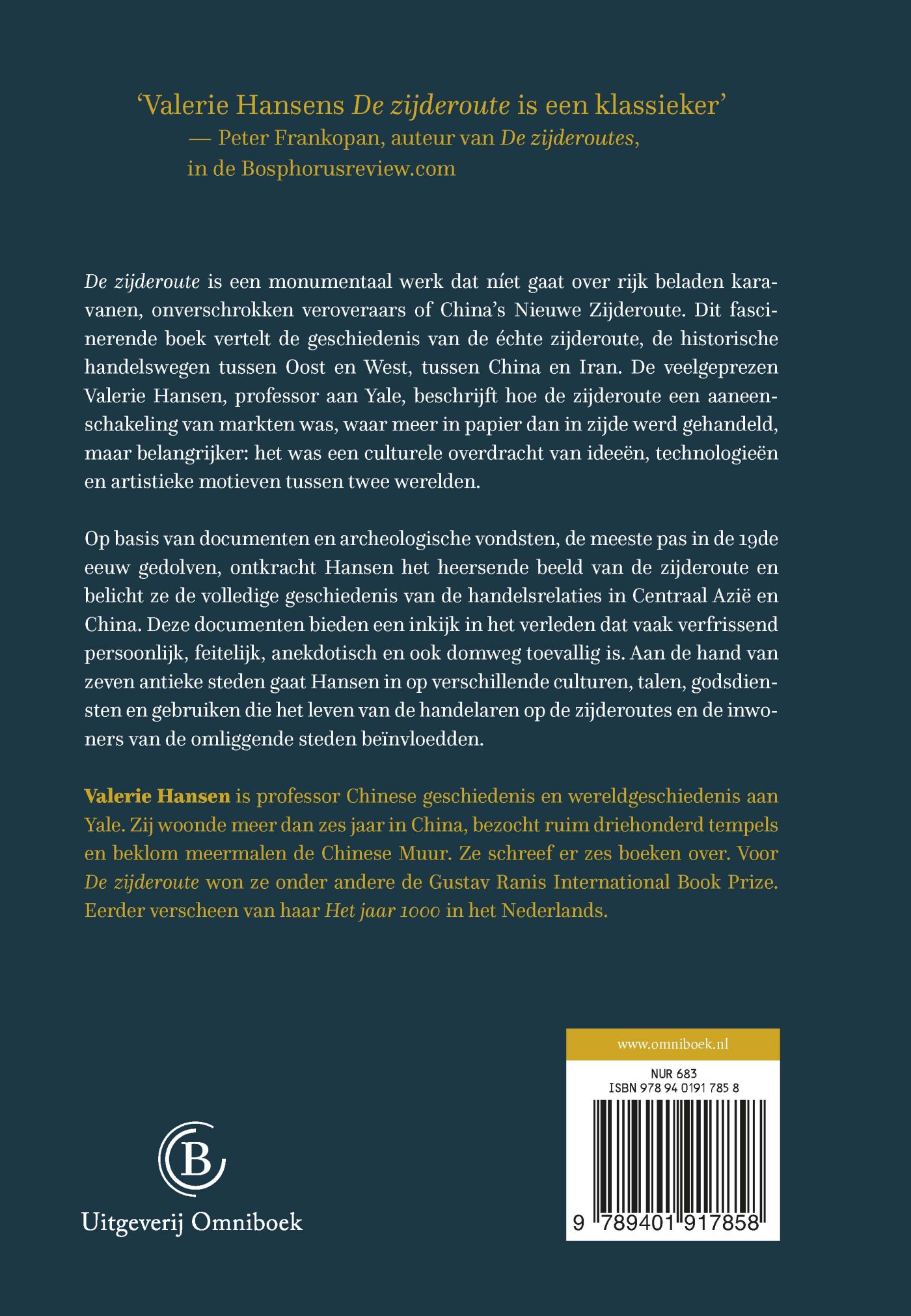 De zijderoute achterkant