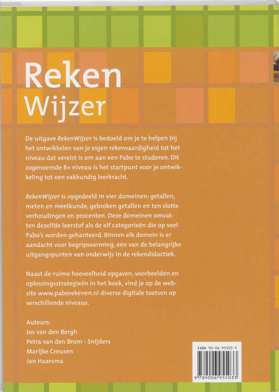 RekenWijzer achterkant