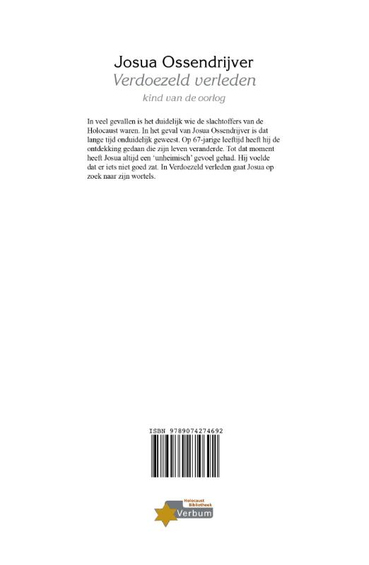 Verdoezeld verleden / Verbum Holocaust Bibliotheek Verdoezeld verleden / Verbum Holocaust Bibliotheek achterkant
