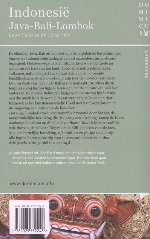 Indonesie : Java-Bali-Lombok / Dominicus landengids achterkant