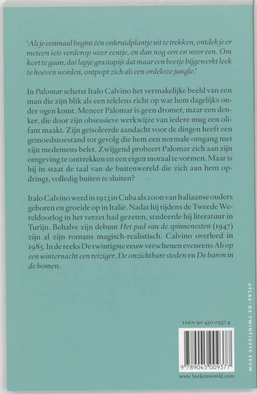 Palomar / De twintigste eeuw / 31 achterkant