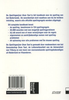 Spellingwijzer Onze Taal achterkant