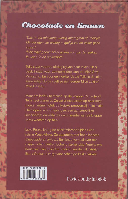 Chocolade en limoen achterkant