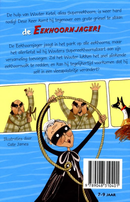 Super eekhoorn en de eekhoornjager achterkant