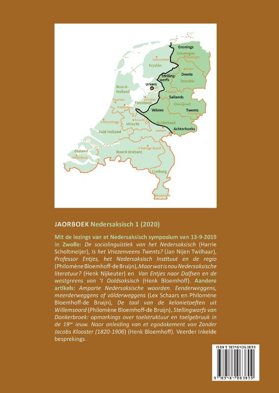 Jaorboek Nedersaksisch 1 (2020) achterkant