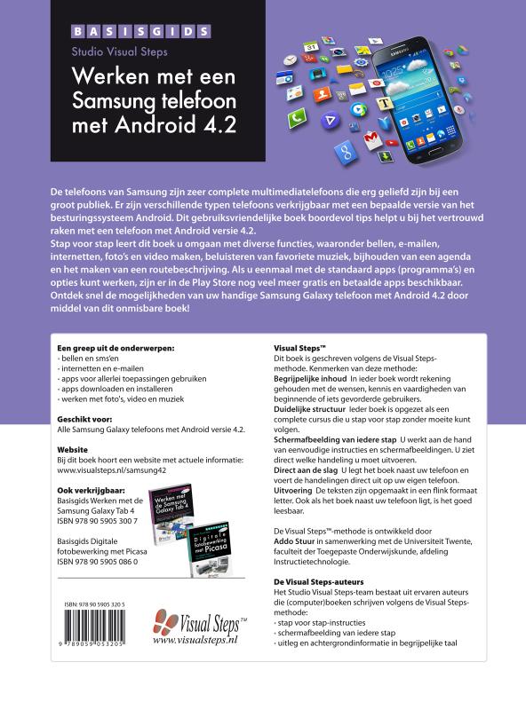 Basisgids werken met een Samsung telefoon met Android 4.2 achterkant