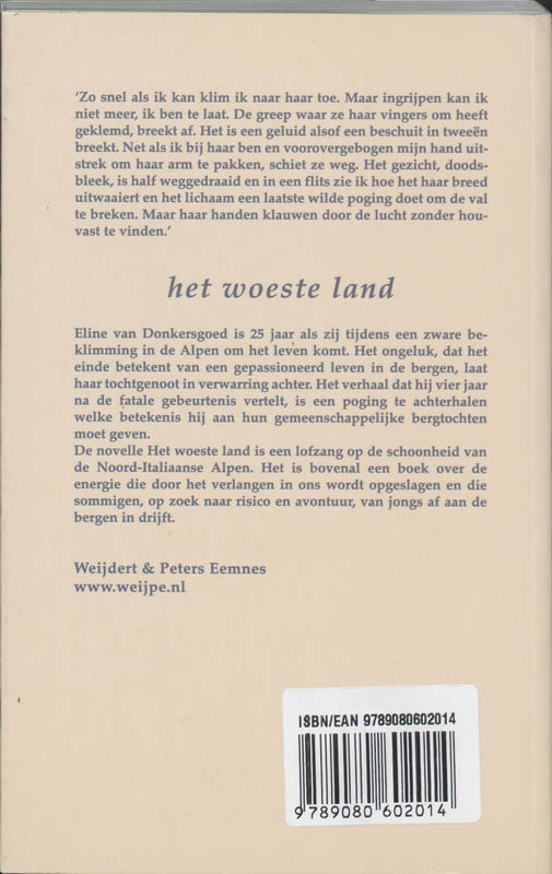 Het woeste land achterkant