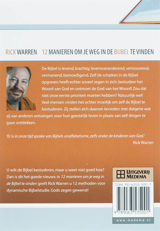12 MANIEREN OM JE WEG IN DE BIJBEL TE VINDEN 12 MANIEREN OM JE WEG IN DE BIJBEL TE VINDEN achterkant