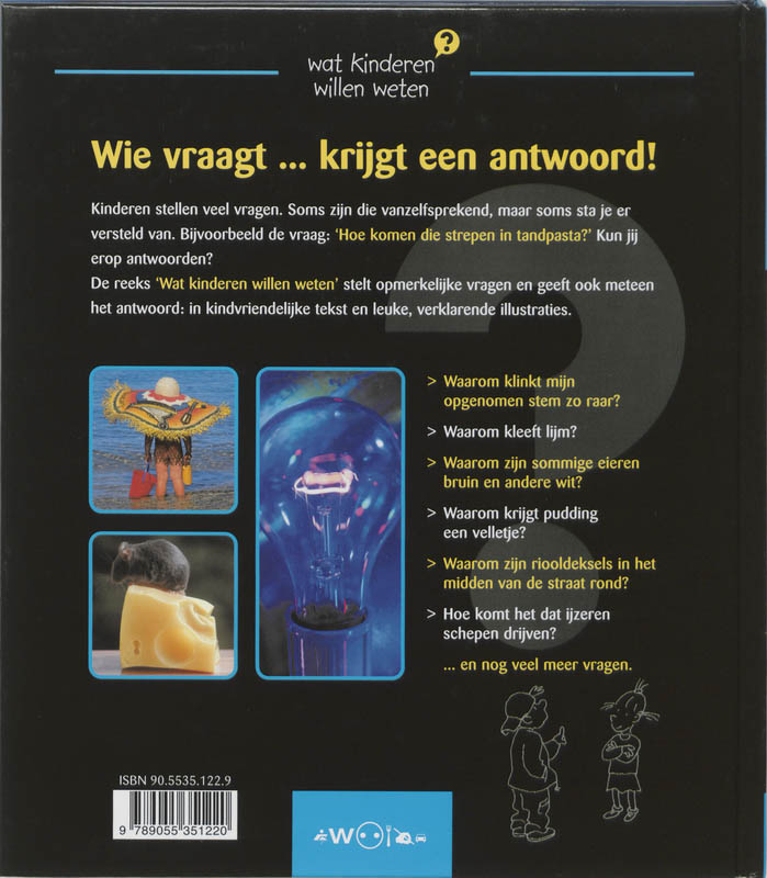Hoe komen die strepen in tandpasta? / Wat kinderen willen weten achterkant