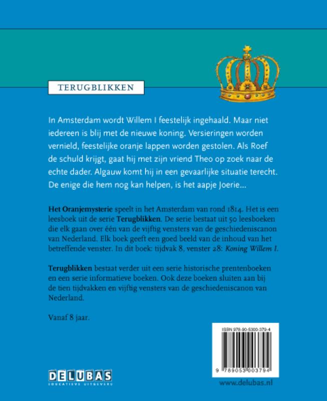 Het Oranjemysterie / Koning Willem I / Terugblikken leesboeken / 28 achterkant