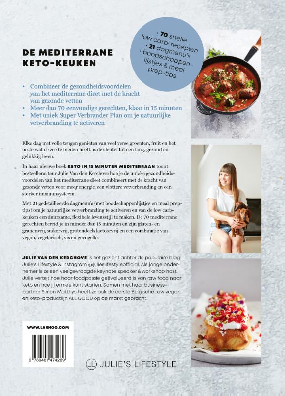 Keto in 15 minuten - Mediterraan achterkant