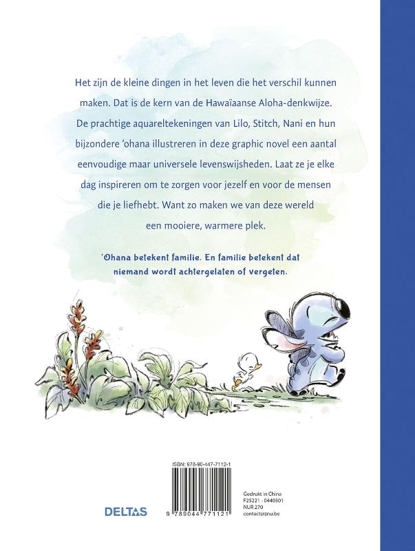 Ohana betekent familie / Disney Stitch achterkant