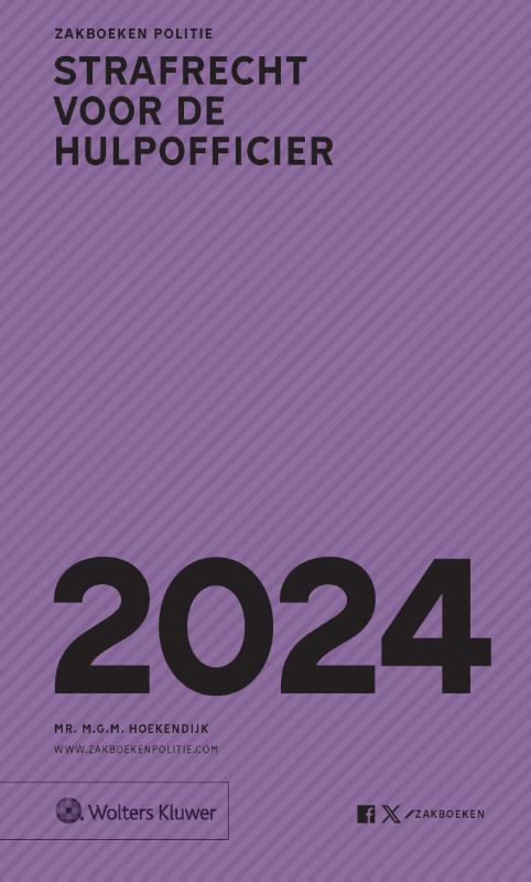 Zakboek strafrecht voor de hulpofficier / 2024