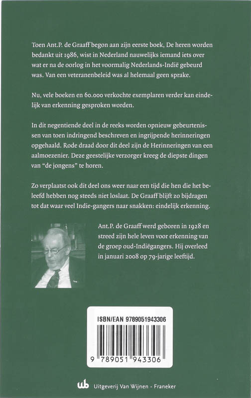 Eindelijk erkenning achterkant