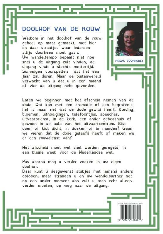 De doolhof van de rouw achterkant