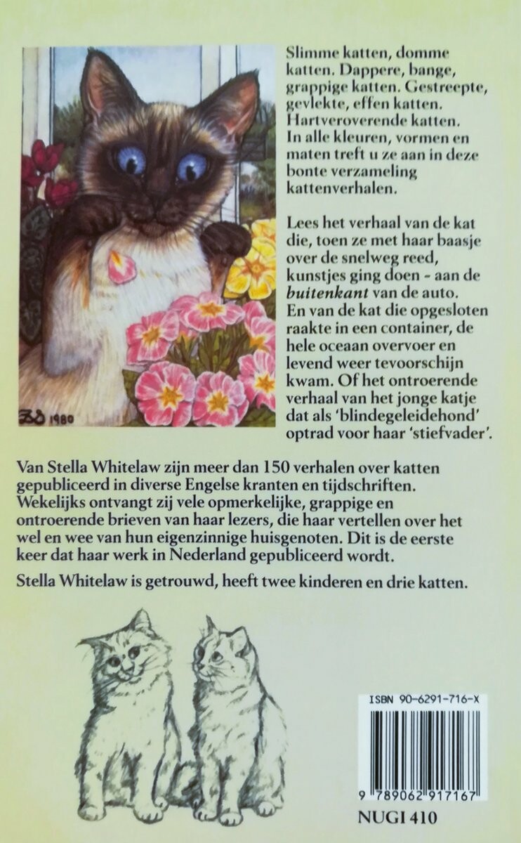 Kattenverhalen waar gebeurd! achterkant