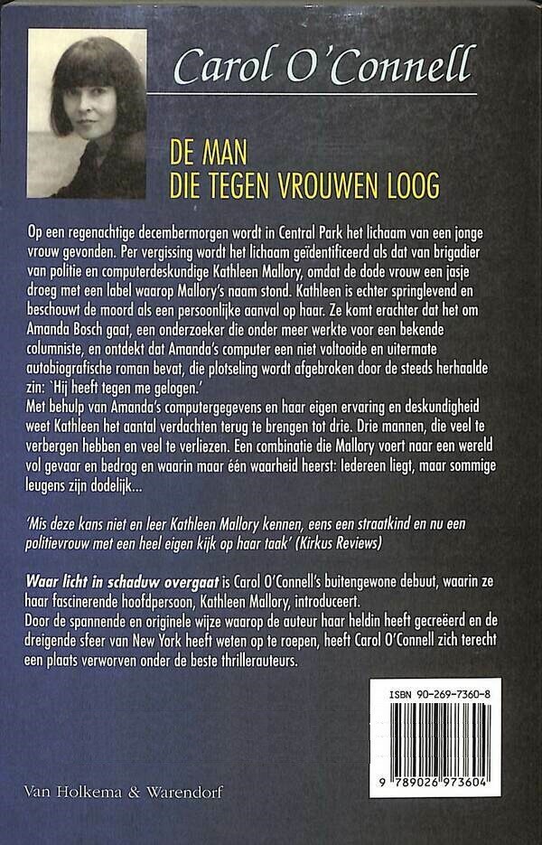De man die tegen vrouwen loog achterkant