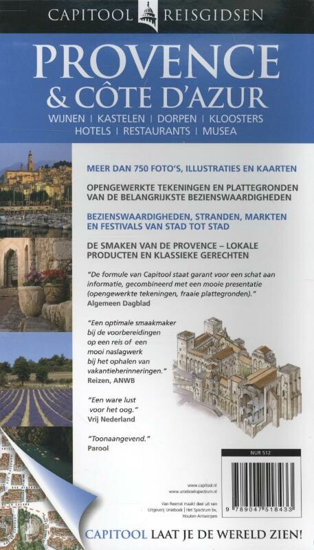 Provence & Côte d'Azur / Capitool reisgidsen achterkant