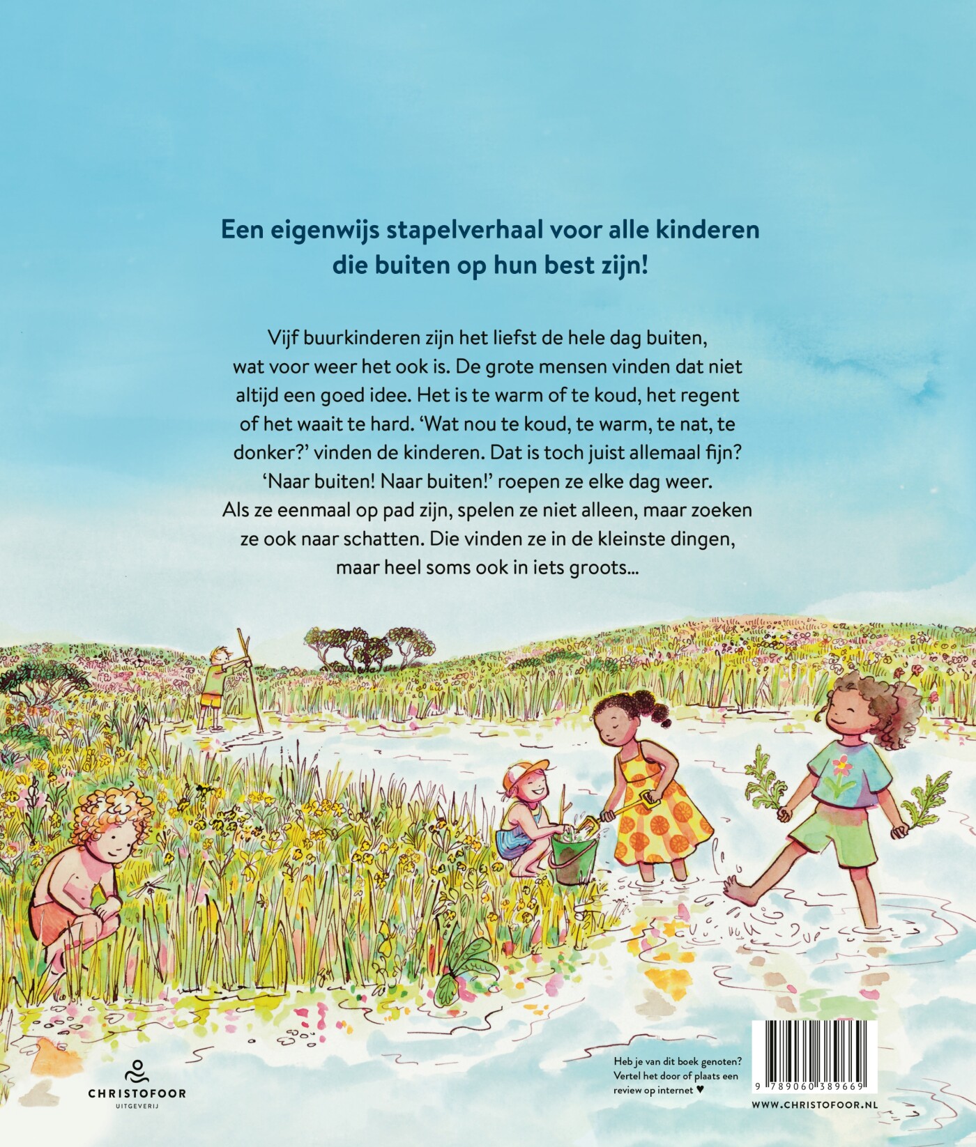 Naar buiten! Naar buiten! achterkant