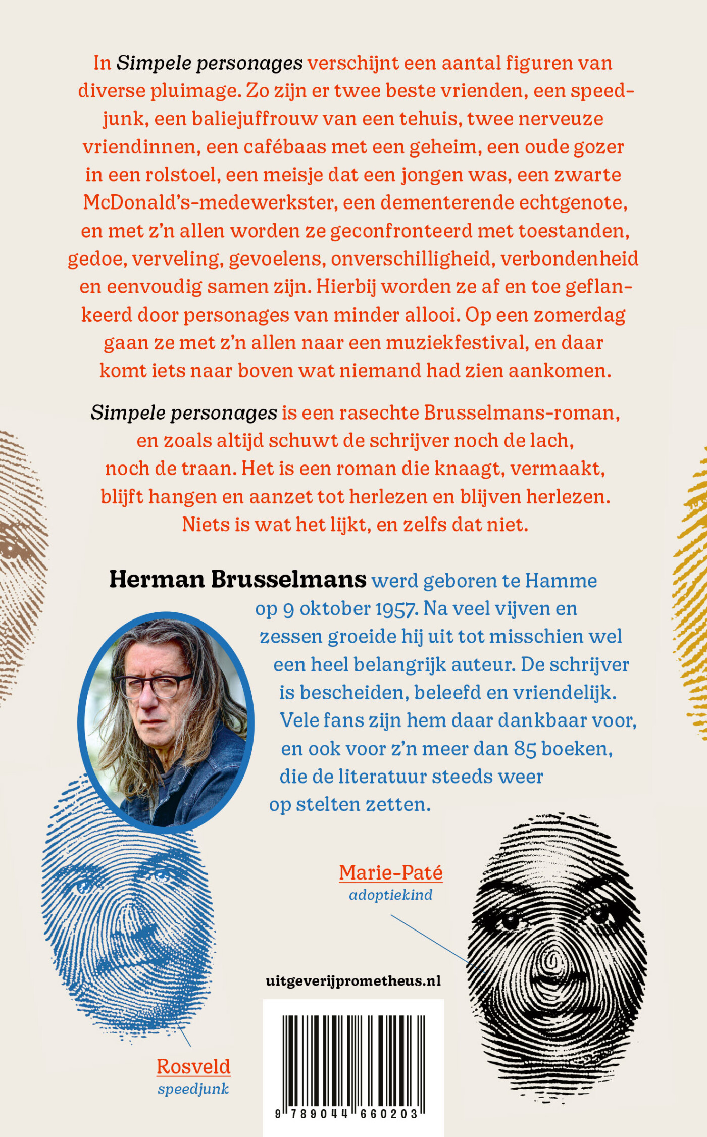 Simpele personages achterkant