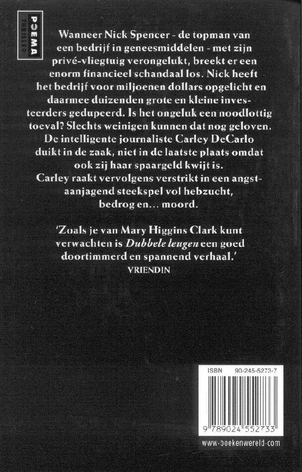 Dubbele leugen achterkant