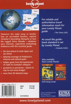 LONELY PLANET ANDALUCIA achterkant