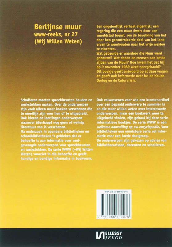 De Berlijnse Muur / Wij willen weten / 27 achterkant