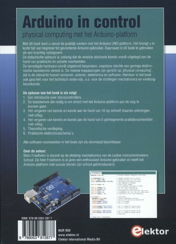 Arduino in control achterkant